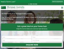 Tablet Screenshot of mortgageaustralia.com.au